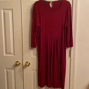 Lovely Red Midi Dress